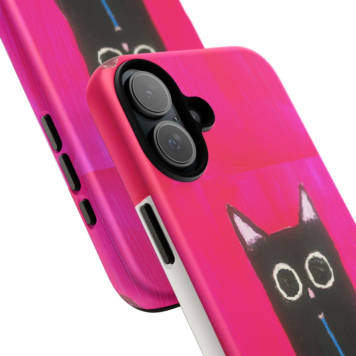 Cat Drinking Milk iPhone 16 Tough Case