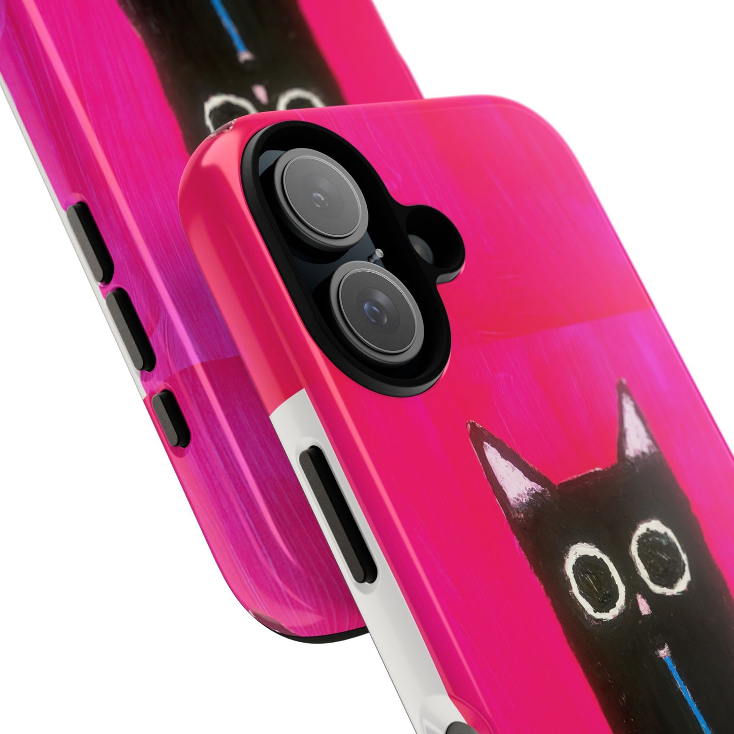 Cat Drinking Milk iPhone 16 Tough Case