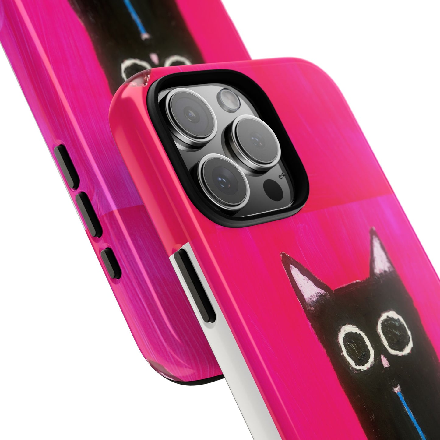 Cat Drinking Milk iPhone 16 Tough Case