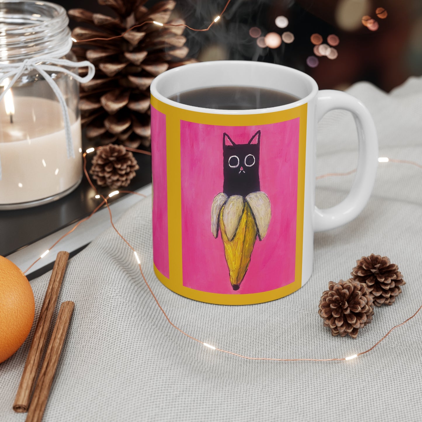 Mug - Banana Cat Coffee Cup