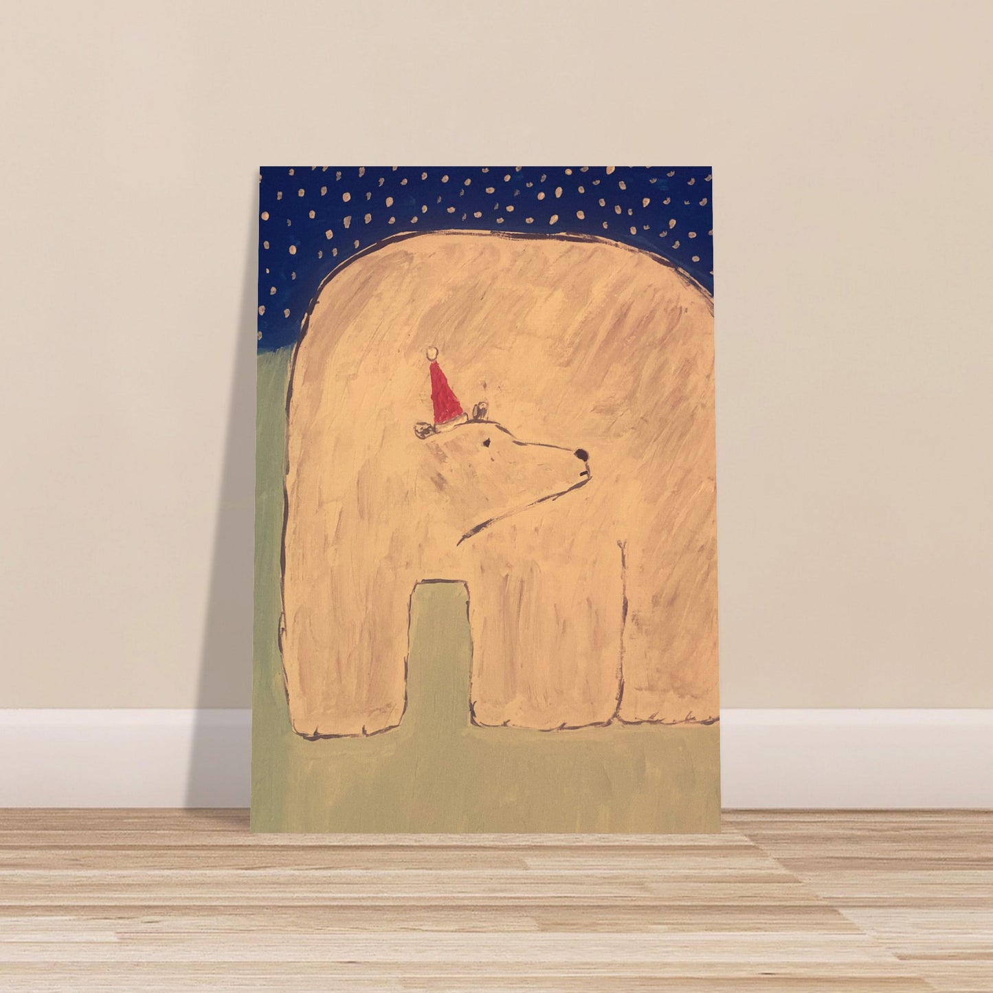Polar Bear Print Available In A4, A3, A2 Sizes