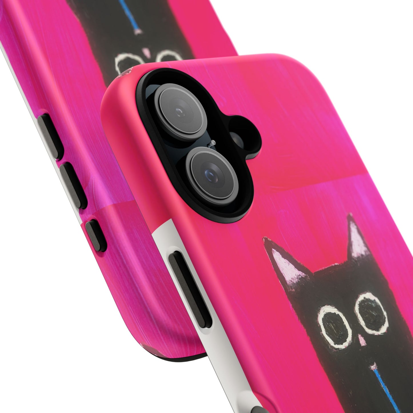 Cat Drinking Milk iPhone 16 Tough Case