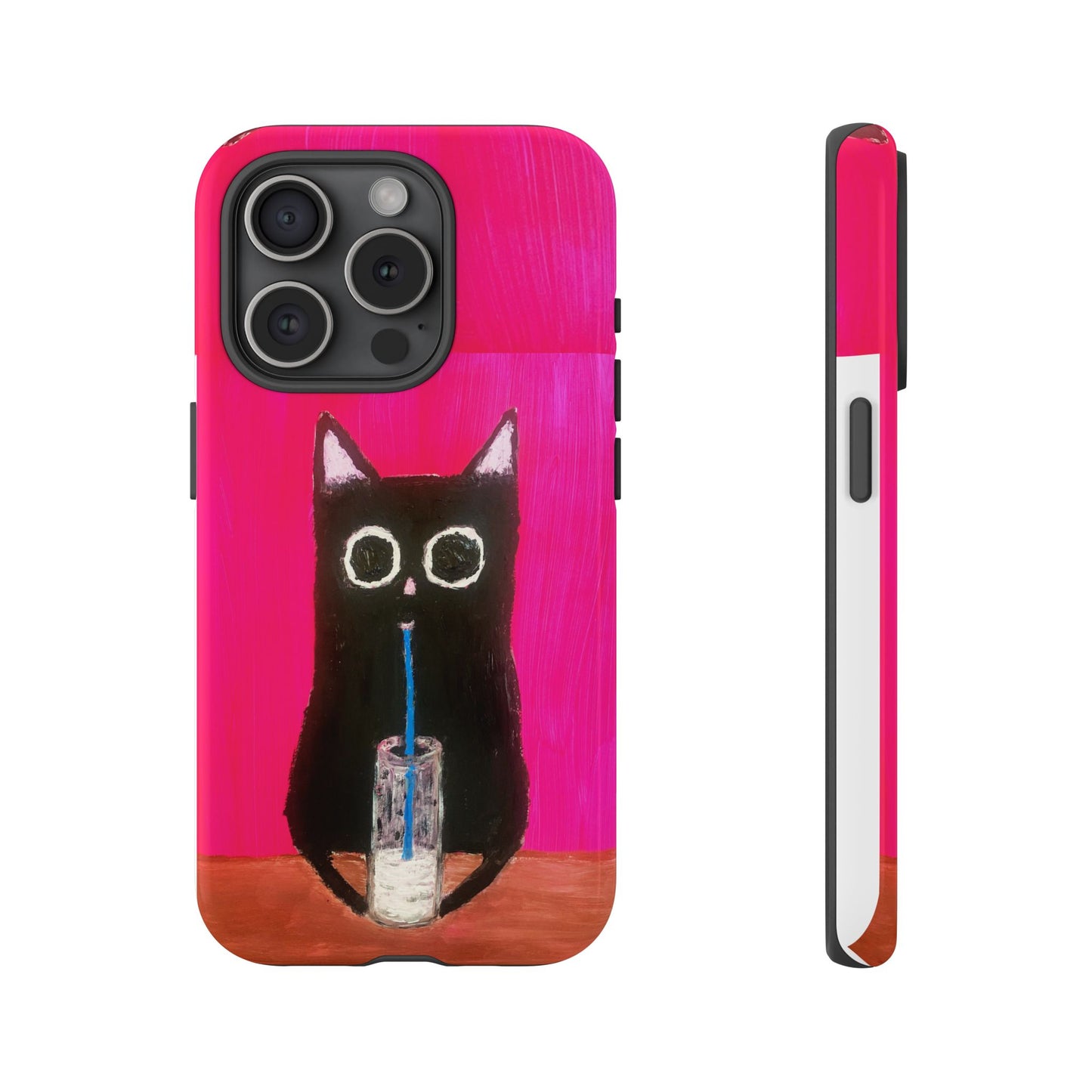 Cat Drinking Milk iPhone 16 Tough Case