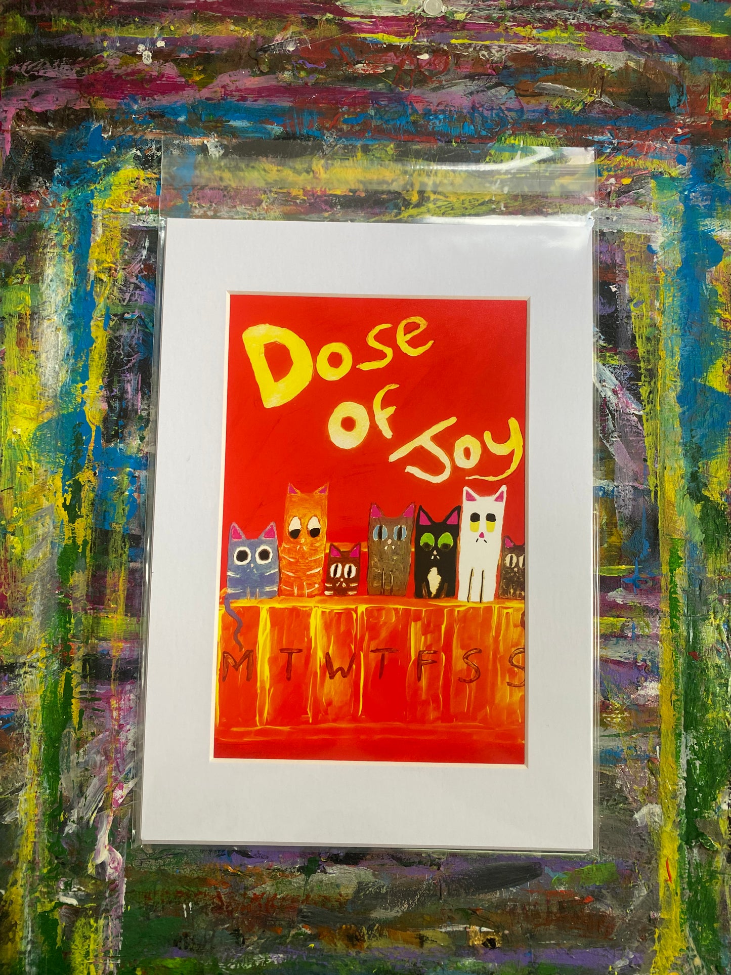 Dose Of Joy Giclee Fine Art Print, A4 Mount