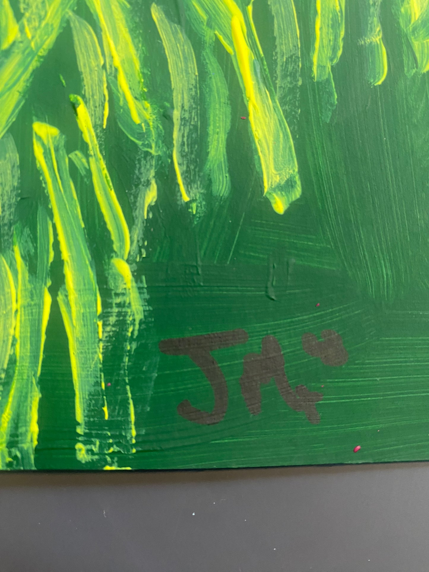Spring Cat Original Acrylic Painting, Signed By The Artist