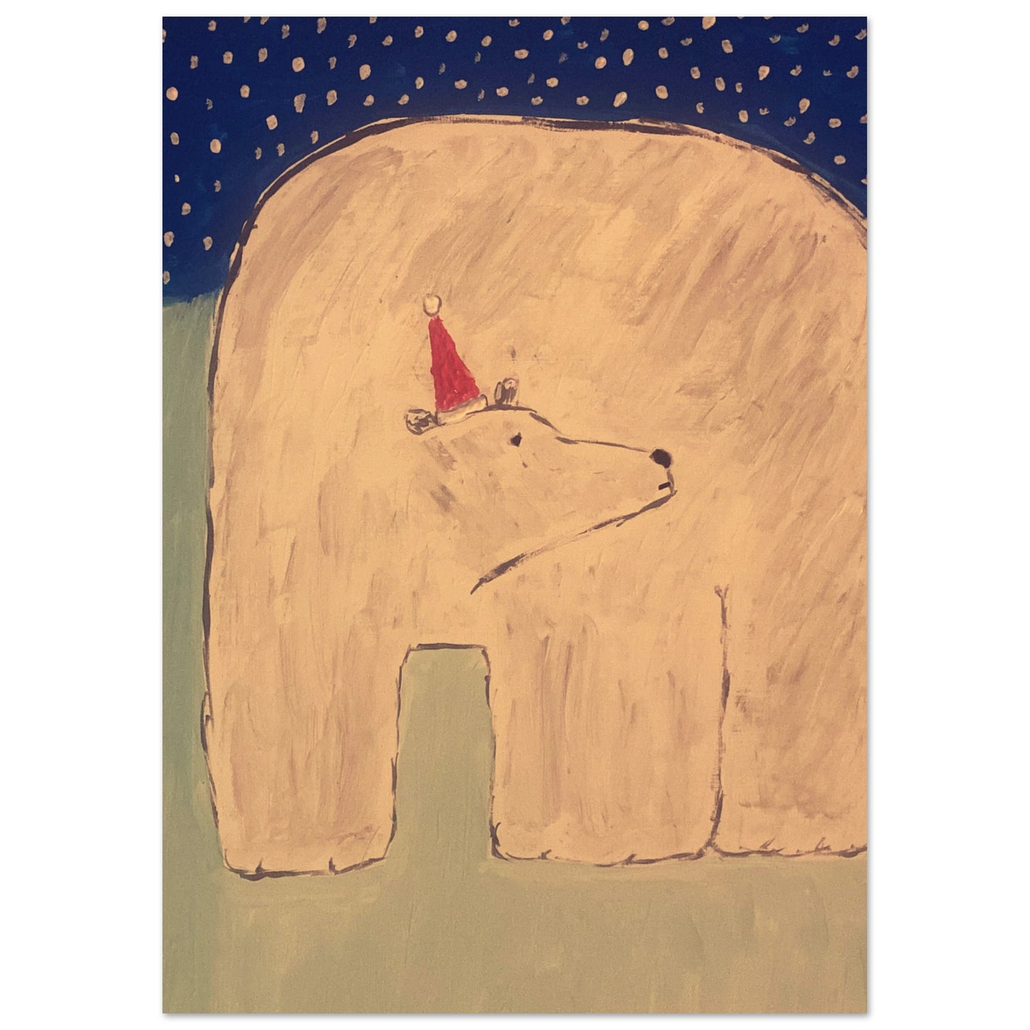 Polar Bear Print Available In A4, A3, A2 Sizes