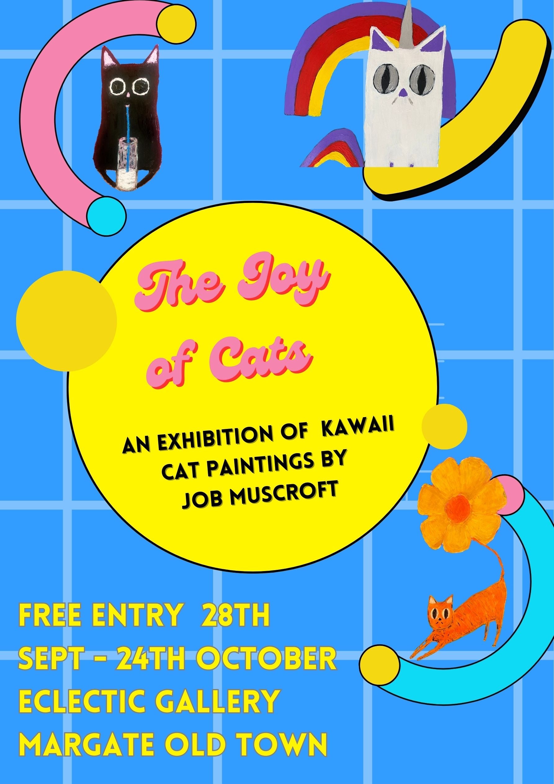 JOY OF CATS EXHIBITION, 28th September, Eclectic Gallery, Margate