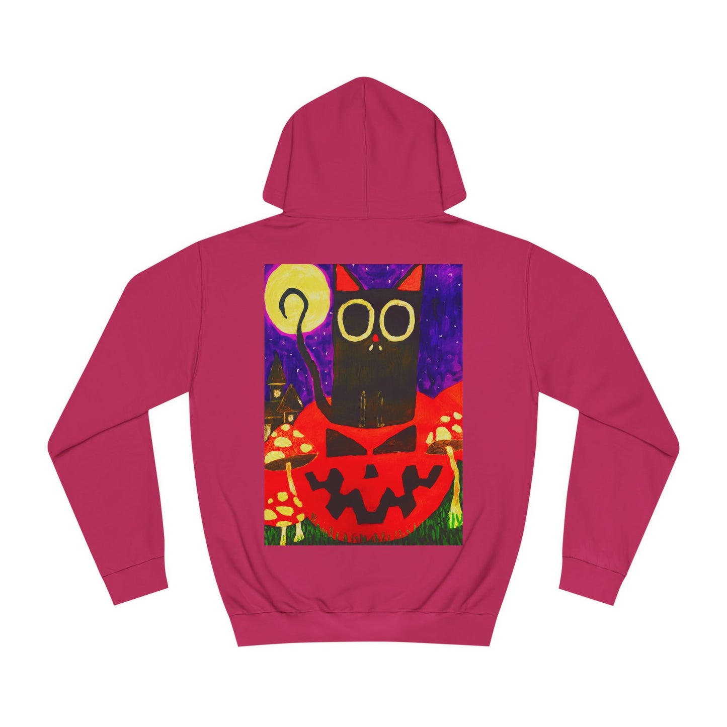 Halloween Cat College Hoodie