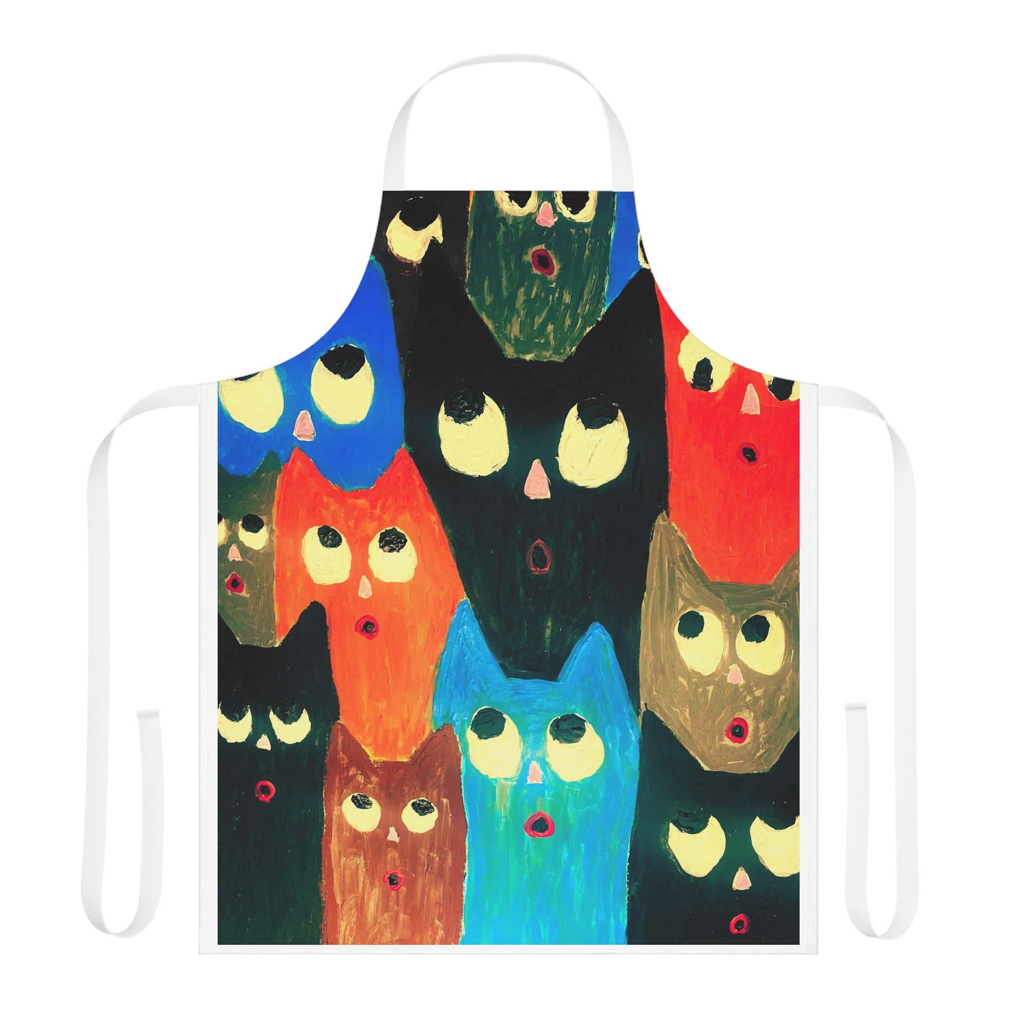 Choir Of Cats Apron, Choice of 5 Colour Straps