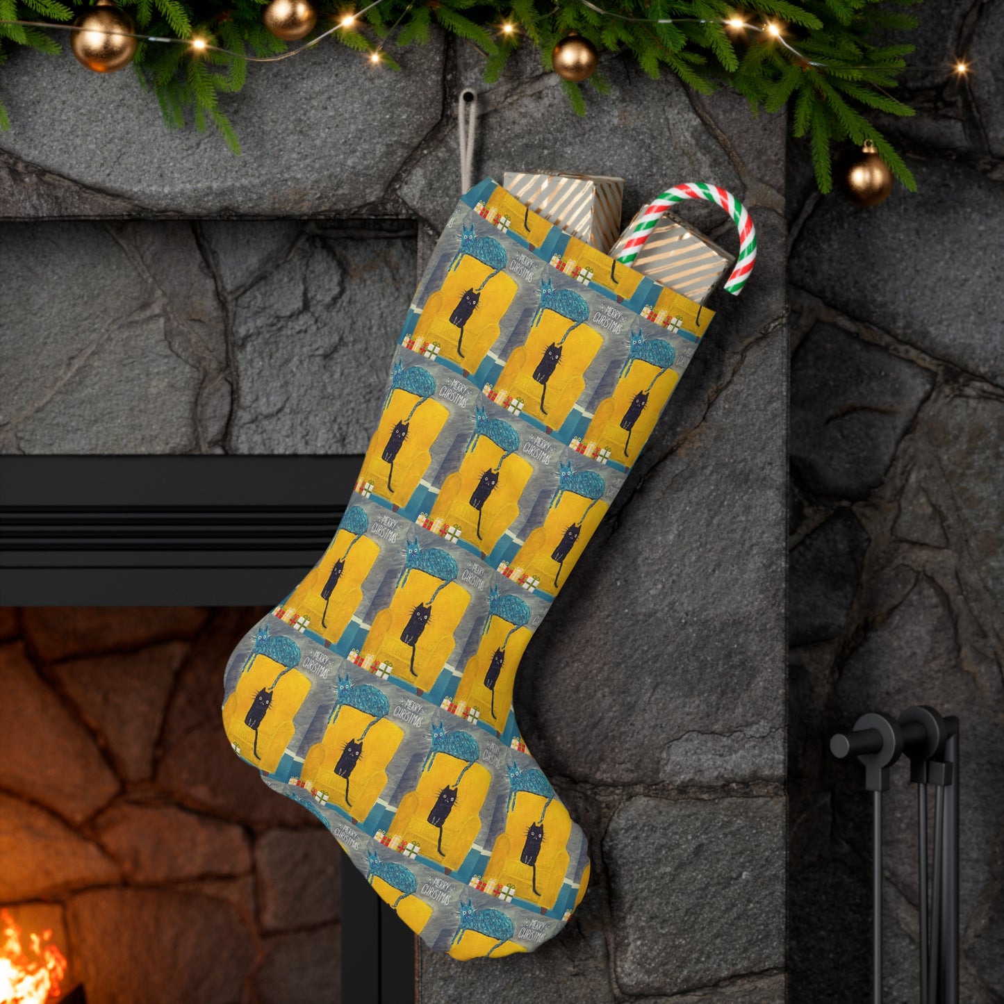 Cats On Chair Holiday Stocking