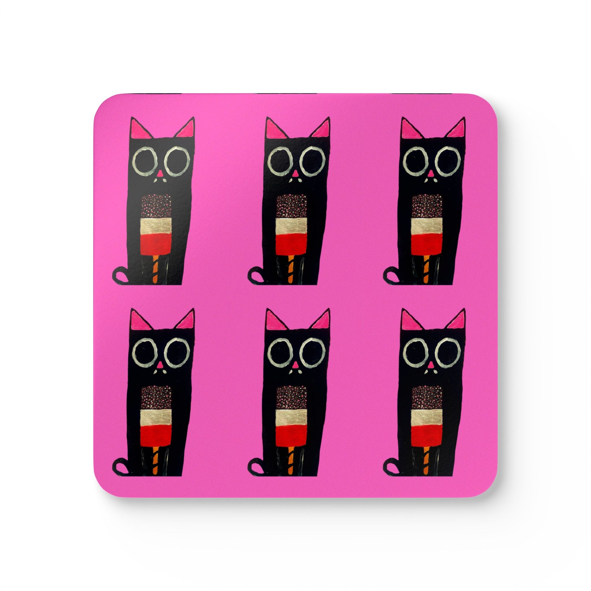 Fab Cat Coaster Set