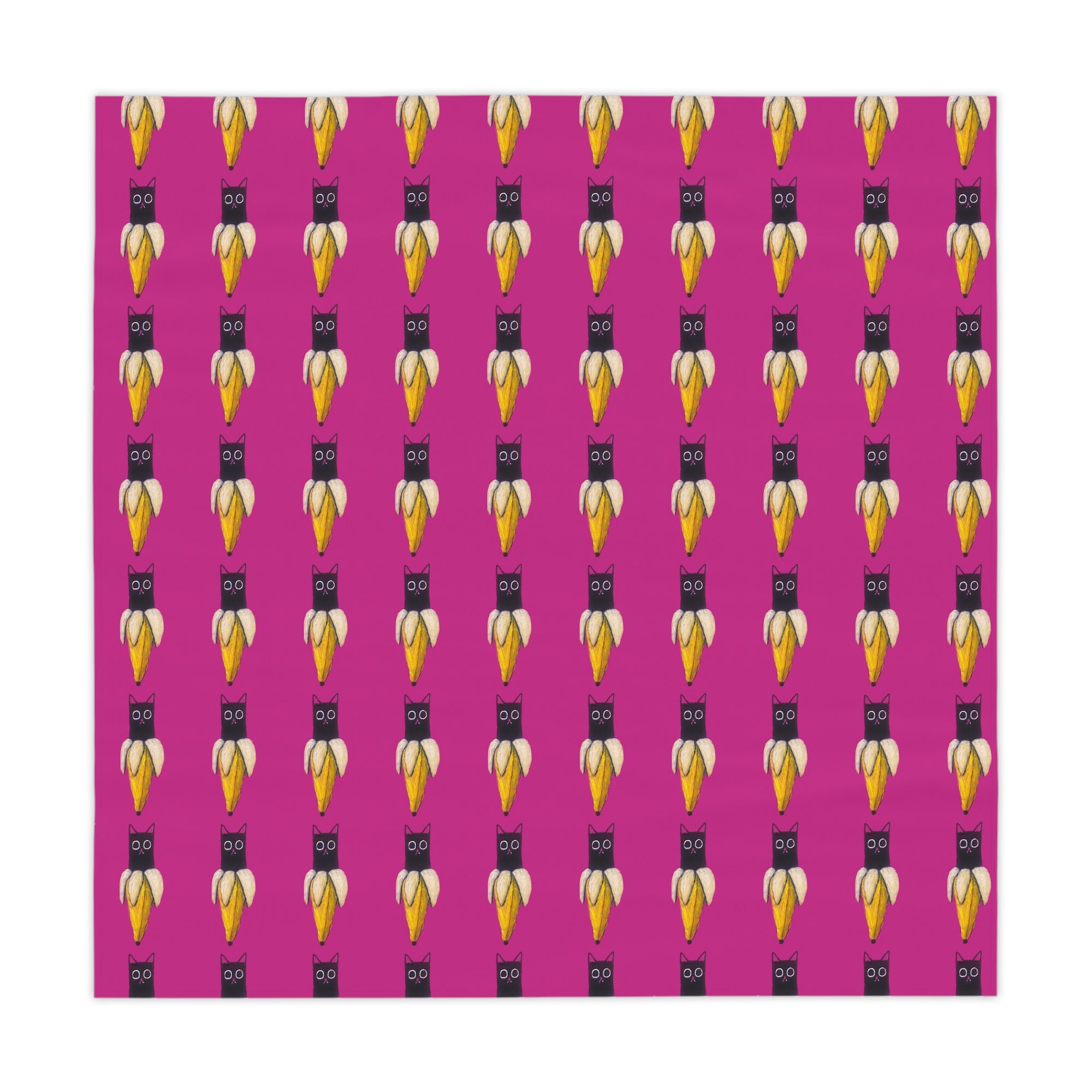 Tablecloth - Banana Cat Design, Kitchen Decor, Fun Dining Accessory