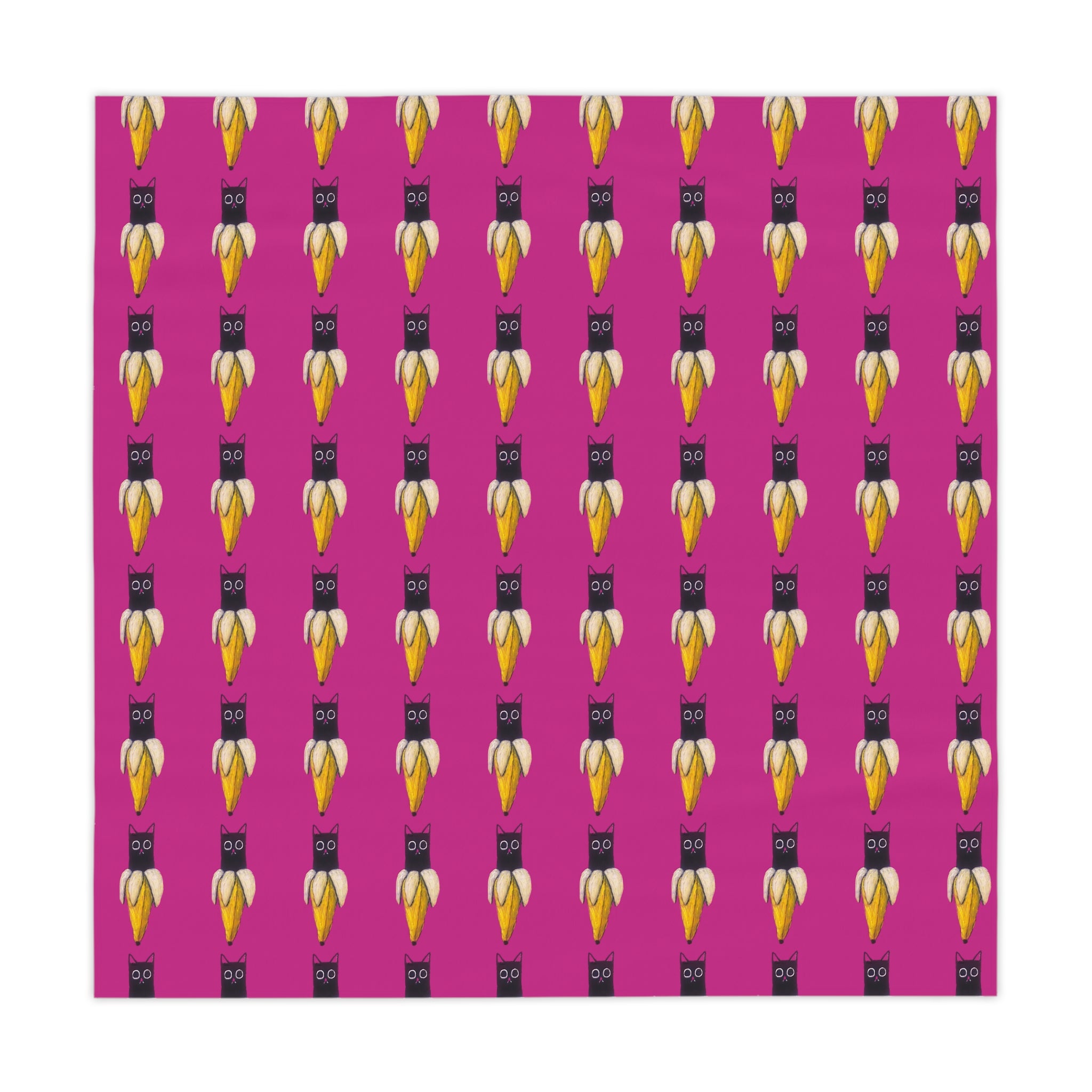 Tablecloth - Banana Cat Design, Kitchen Decor, Fun Dining Accessory