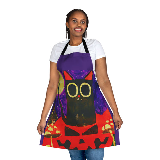 Halloween Apron, Choice Of 5 Colour Staps