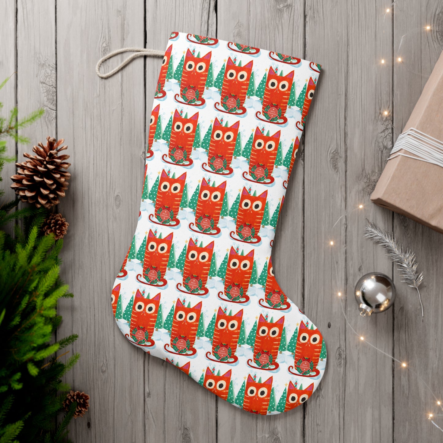 Ginger Cat Holiday Stocking