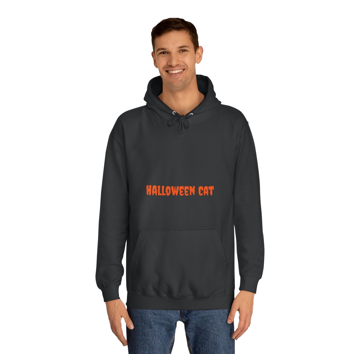 Halloween Cat College Hoodie