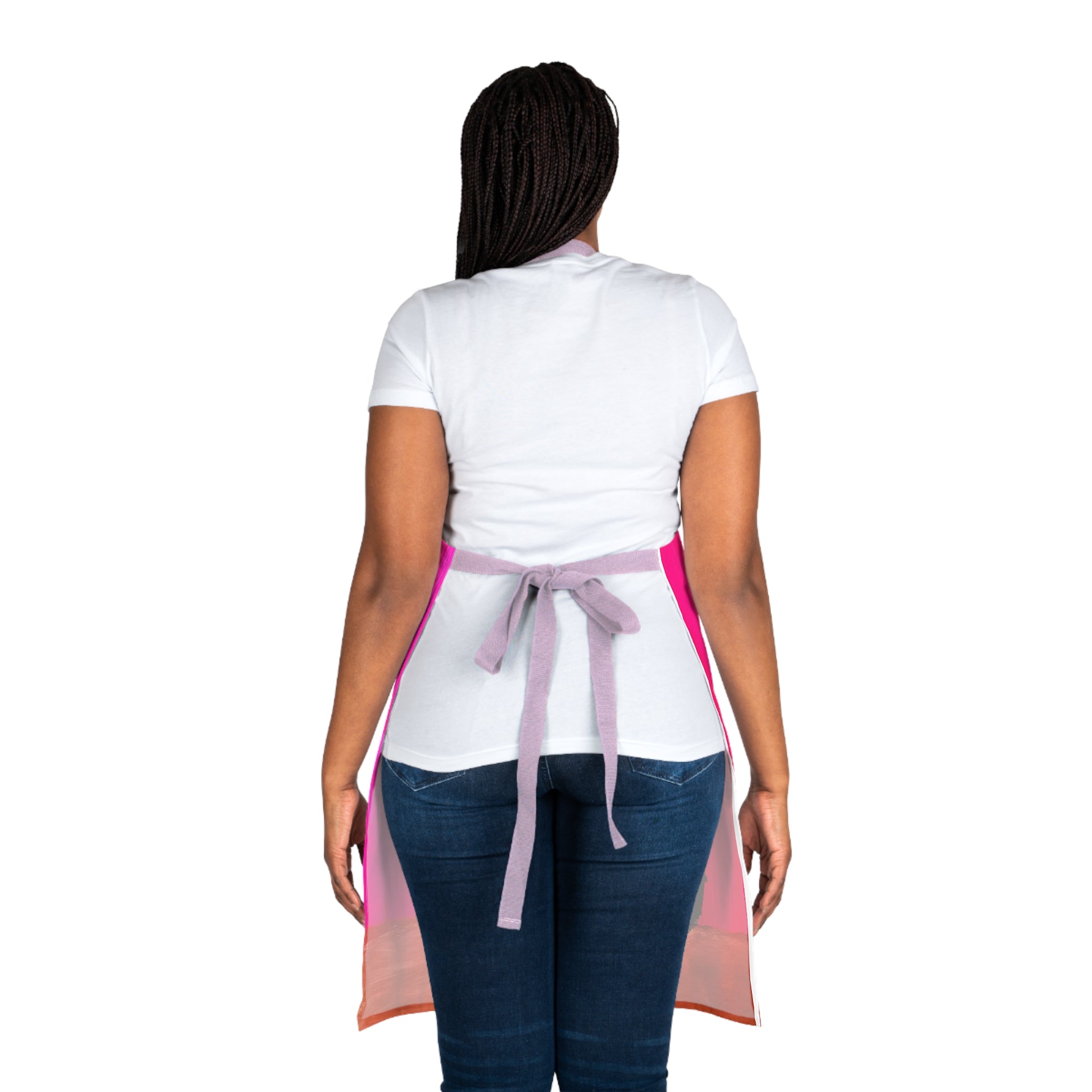 Cat With Milk Apron, Choice Of 5 Colour Straps