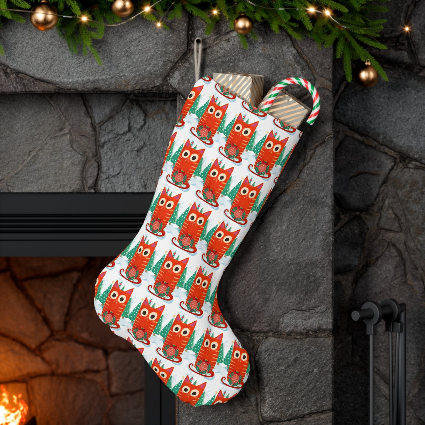 Ginger Cat Holiday Stocking