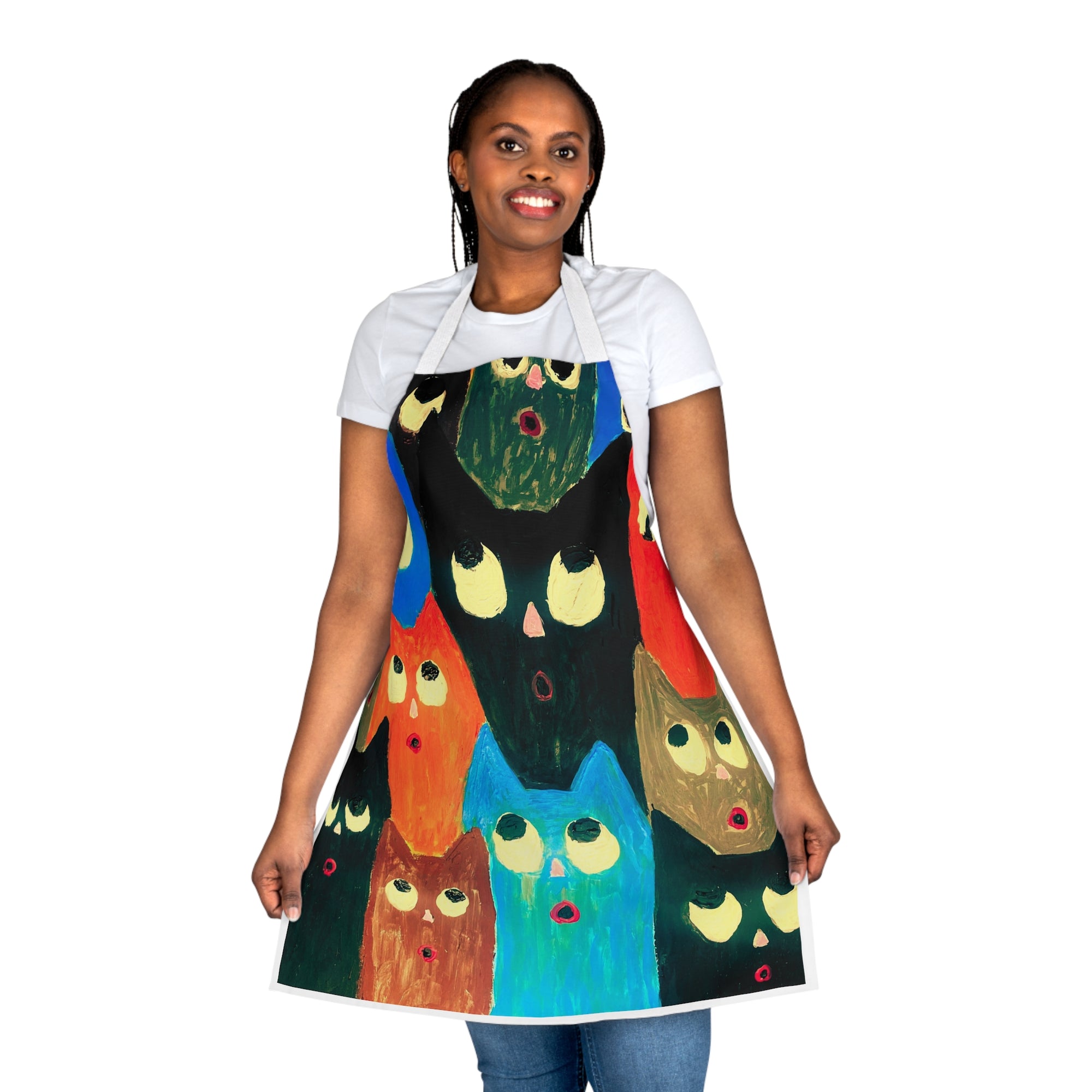 Choir Of Cats Apron, Choice of 5 Colour Straps