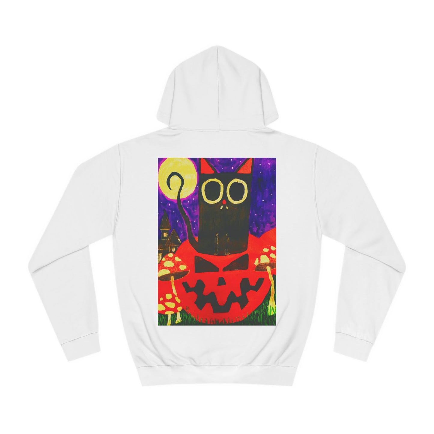 Halloween Cat College Hoodie