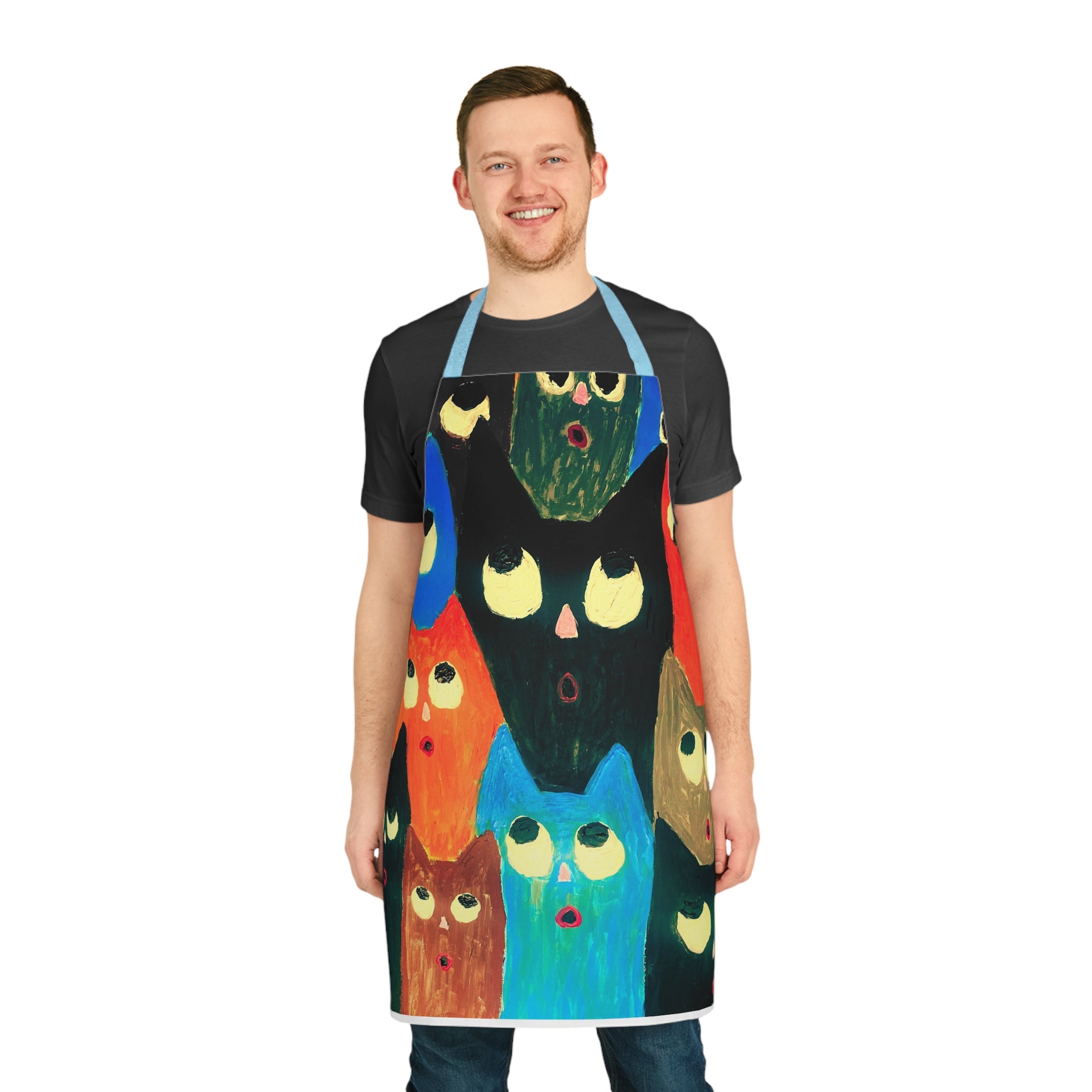 Choir Of Cats Apron, Choice of 5 Colour Straps