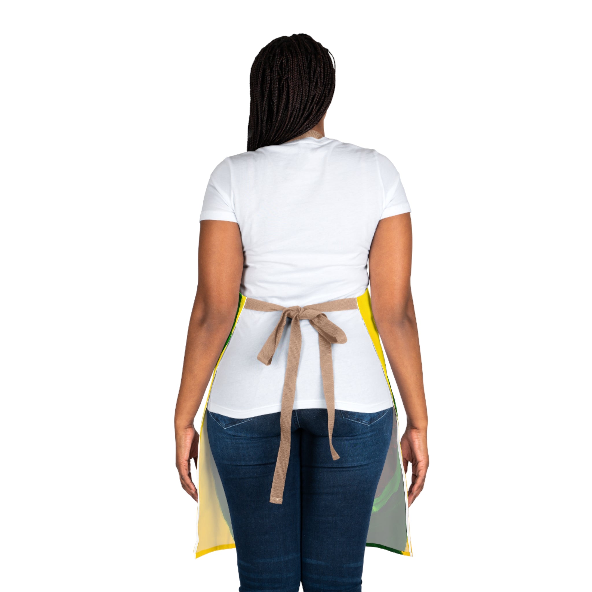 Avocado Cat Apron, Choice of 5 Colour Straps