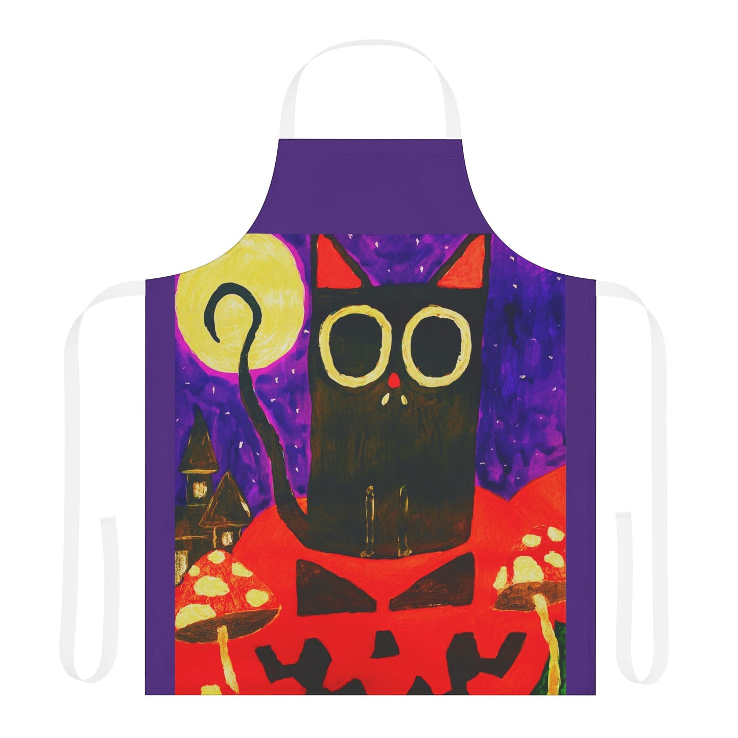 Halloween Apron, Choice Of 5 Colour Staps