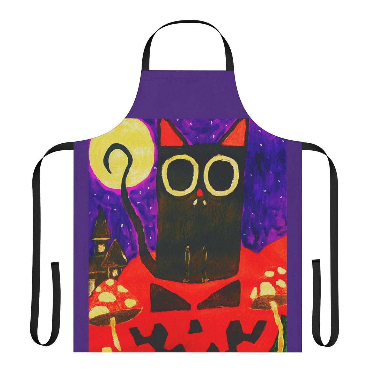 Halloween Apron, Choice Of 5 Colour Staps