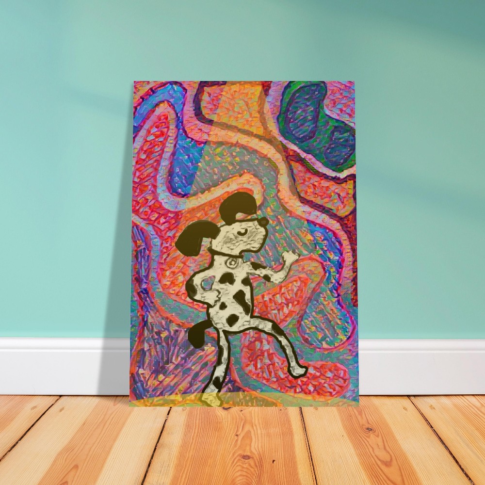 DISCO DOG Art Print, Available in A4, A3, A2 Sizes