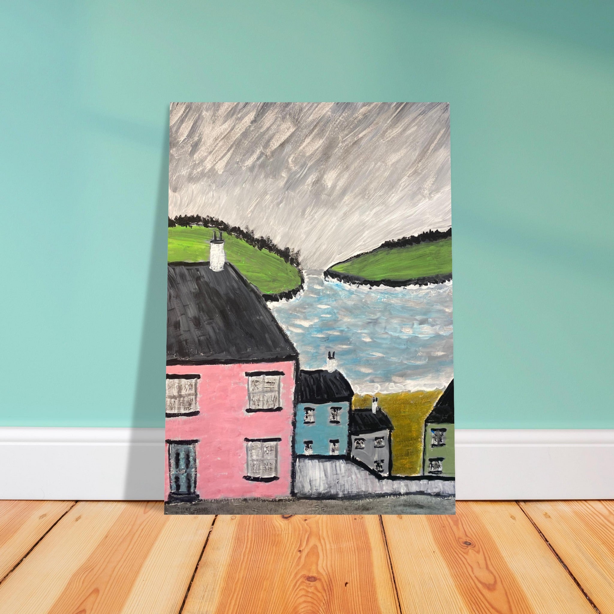 Cornish Coast Poster Print Available in A4, A3, A2 Formats