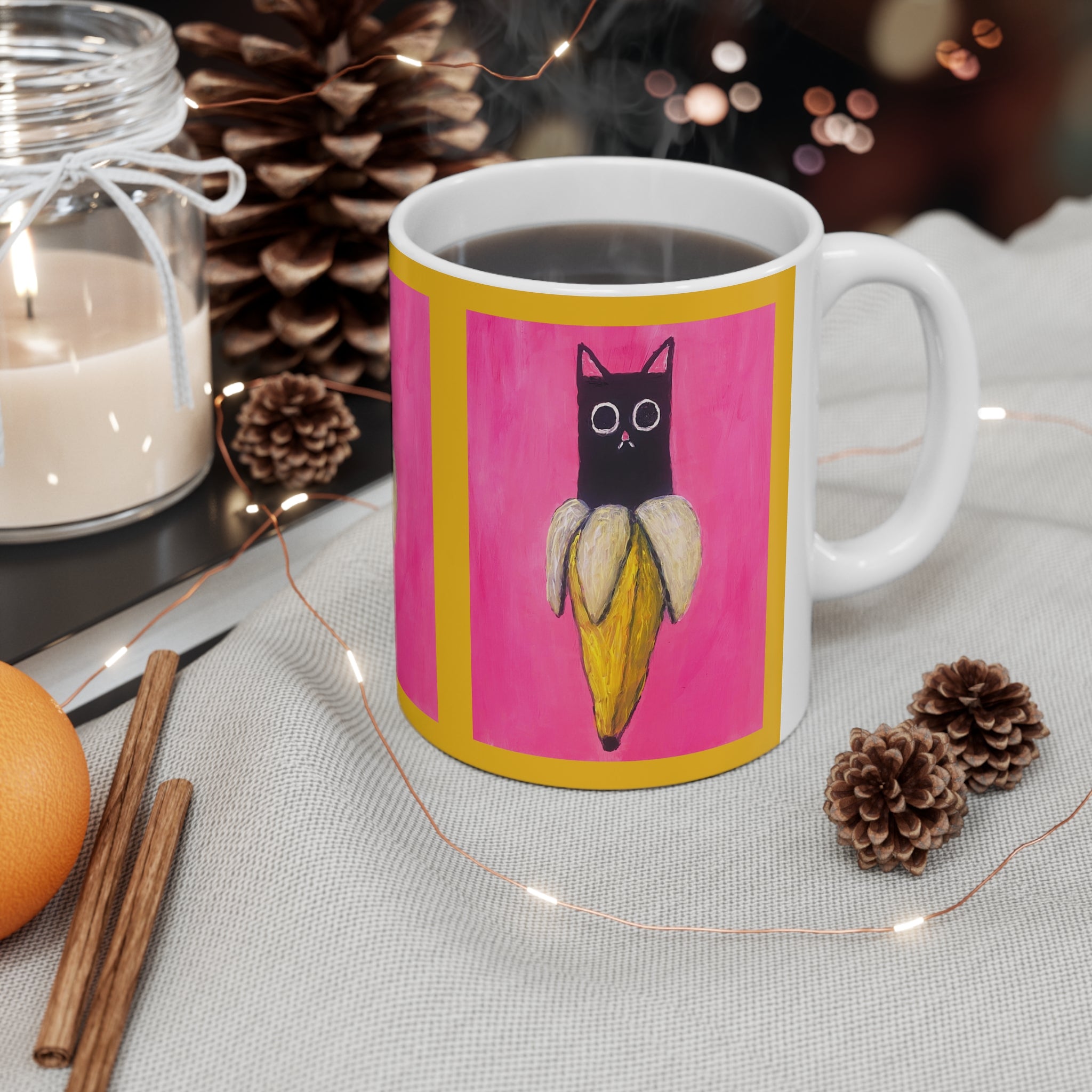 Mug - Banana Cat Coffee Cup
