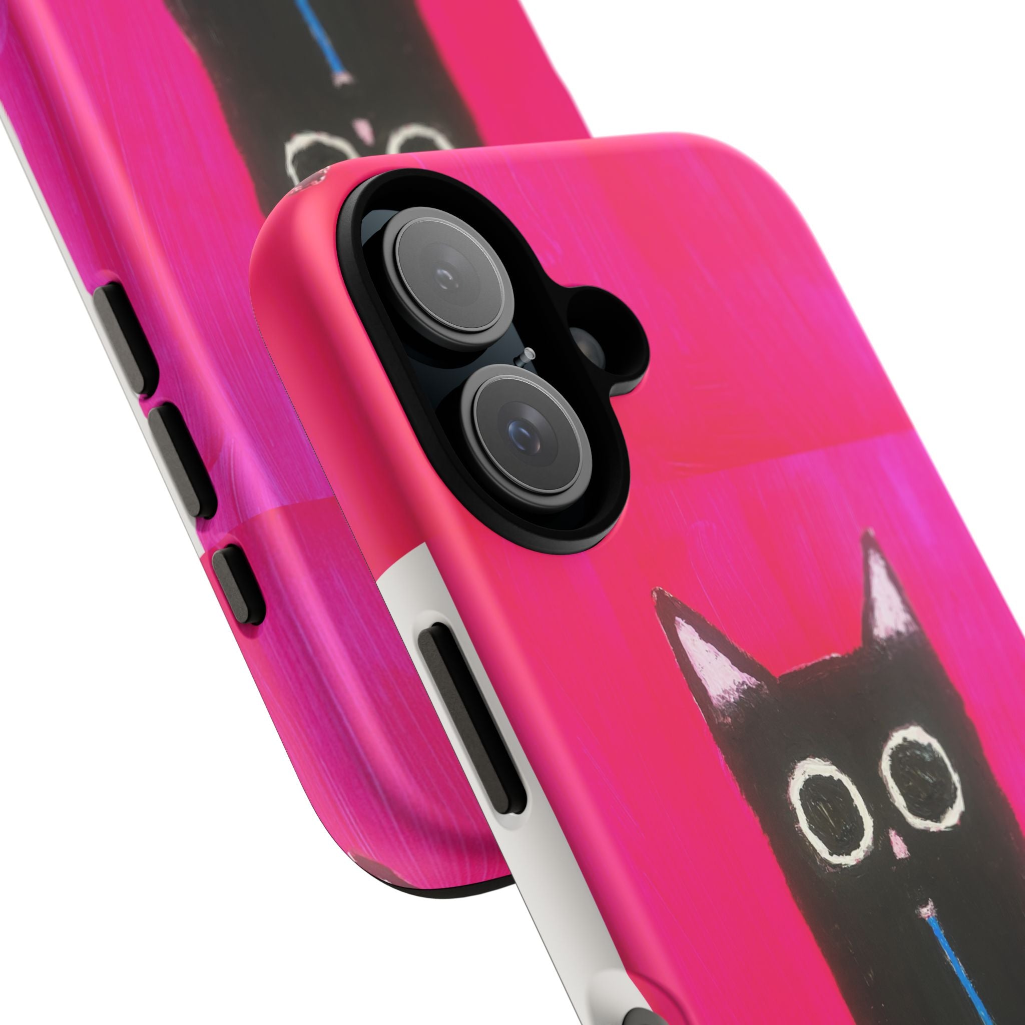 Cat Drinking Milk iPhone 16 Tough Case