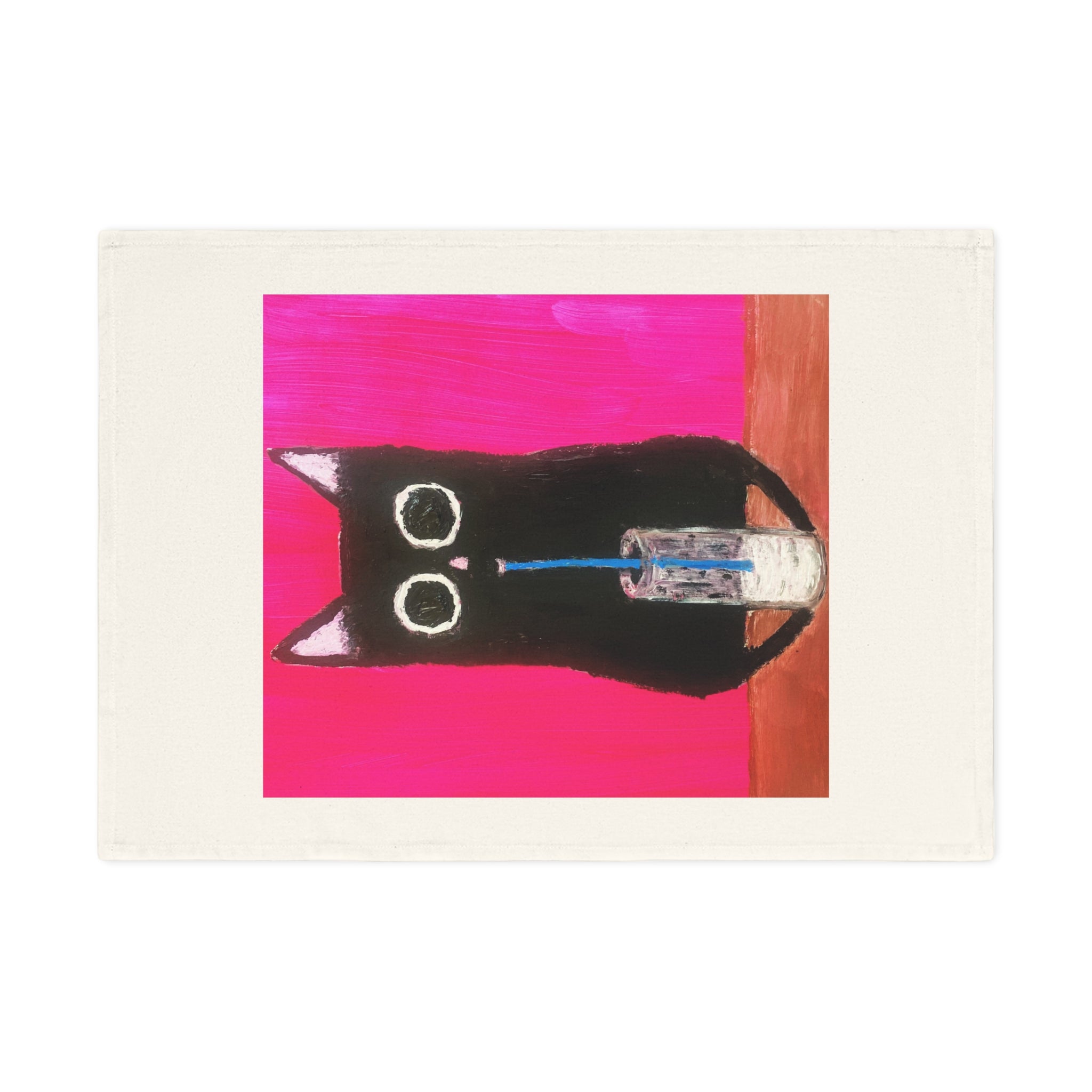 Cat With Milk Tea Towel