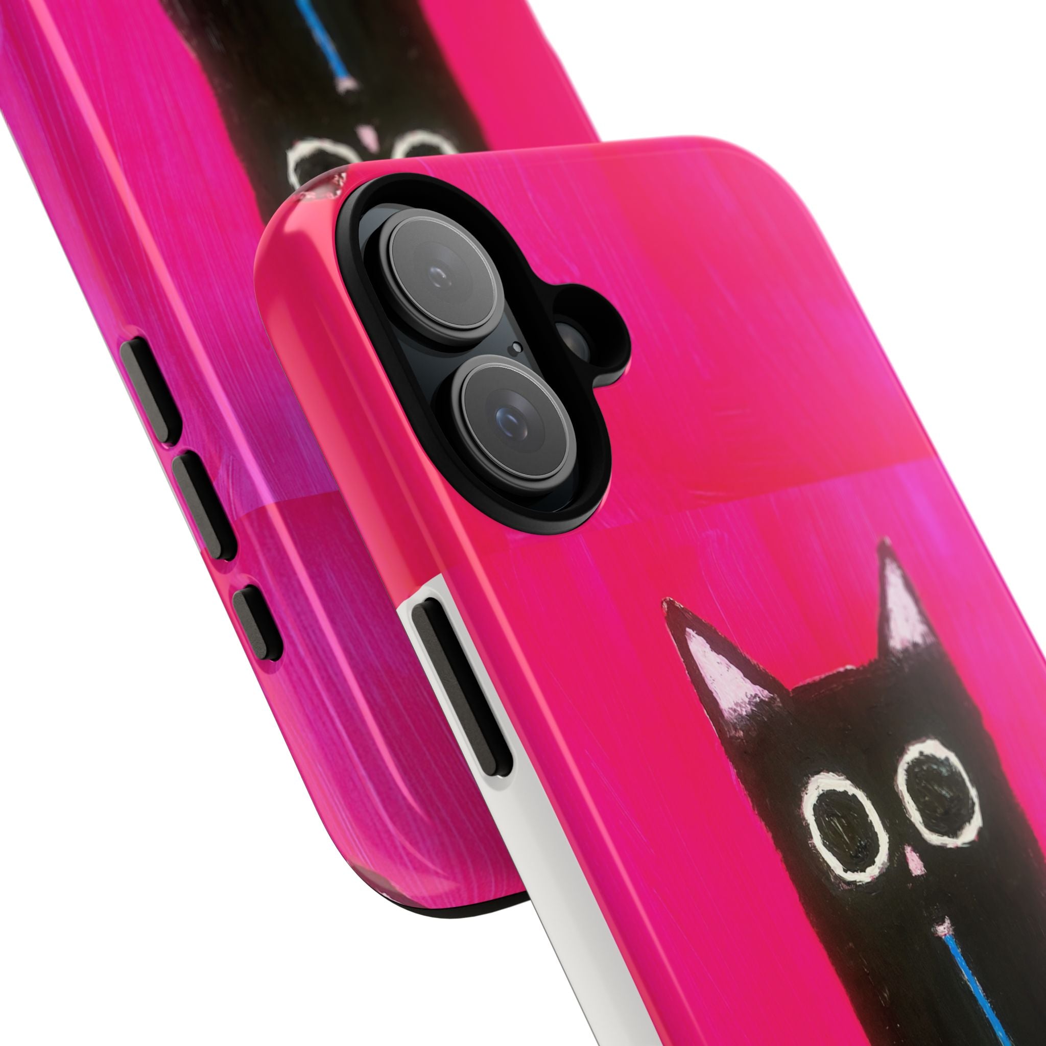 Cat Drinking Milk iPhone 16 Tough Case