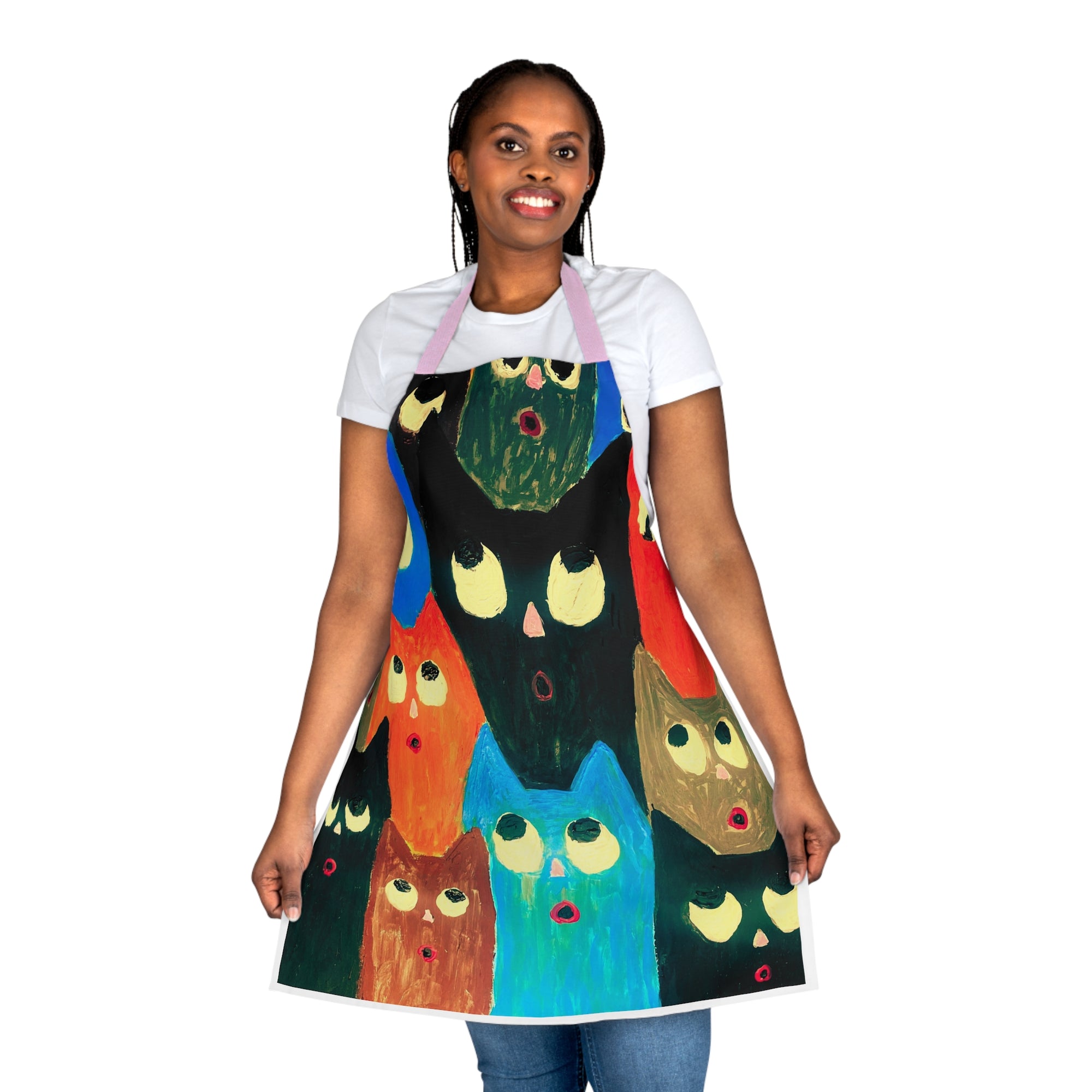 Choir Of Cats Apron, Choice of 5 Colour Straps