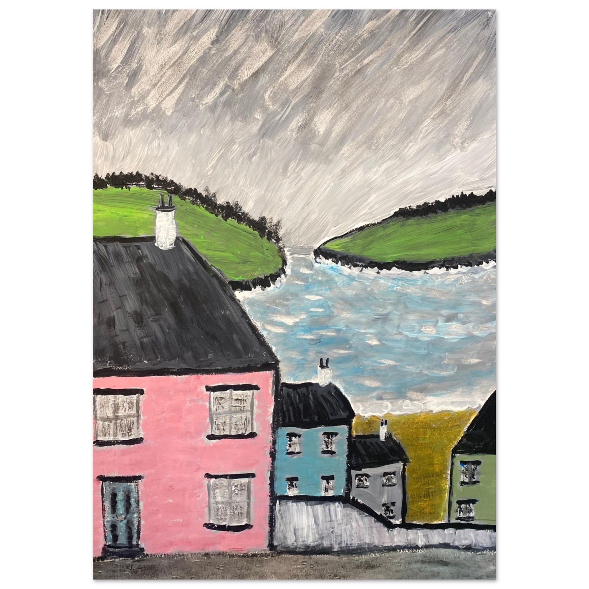 Cornish Coast Poster Print Available in A4, A3, A2 Formats