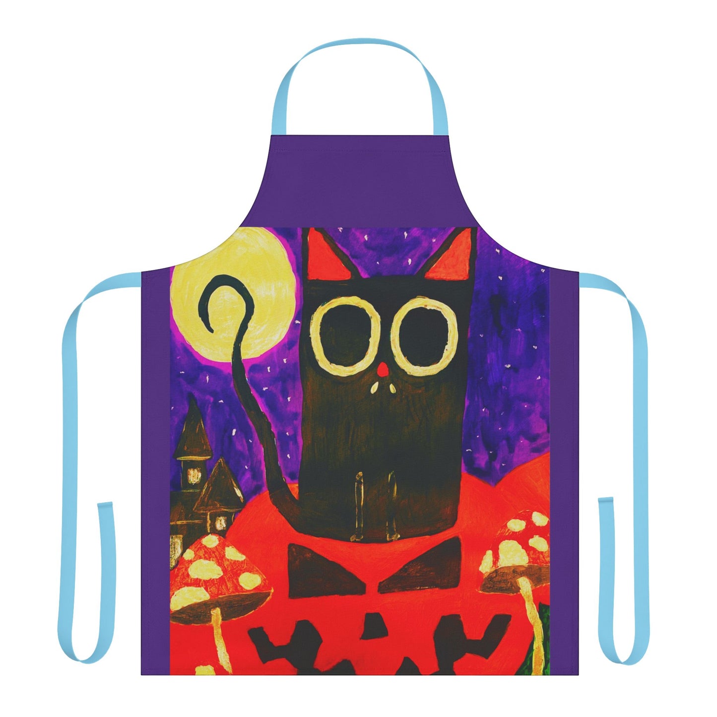 Halloween Apron, Choice Of 5 Colour Staps