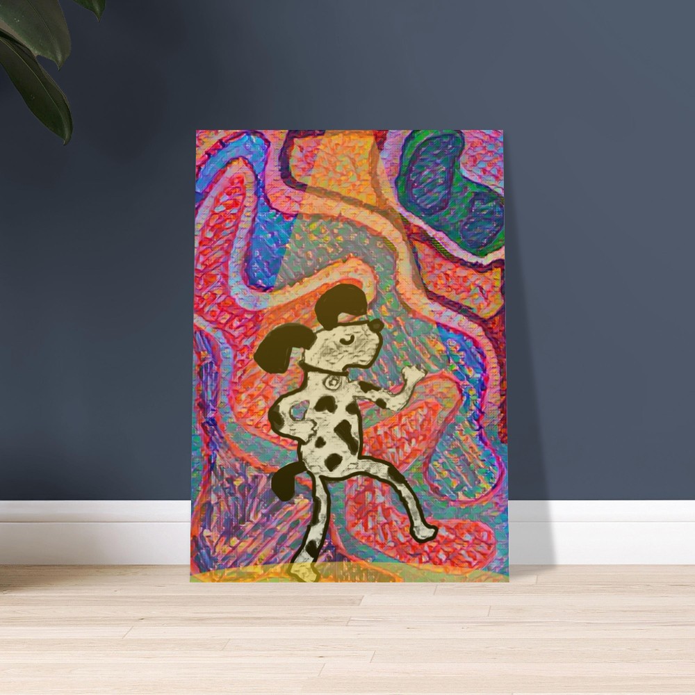 DISCO DOG Art Print, Available in A4, A3, A2 Sizes