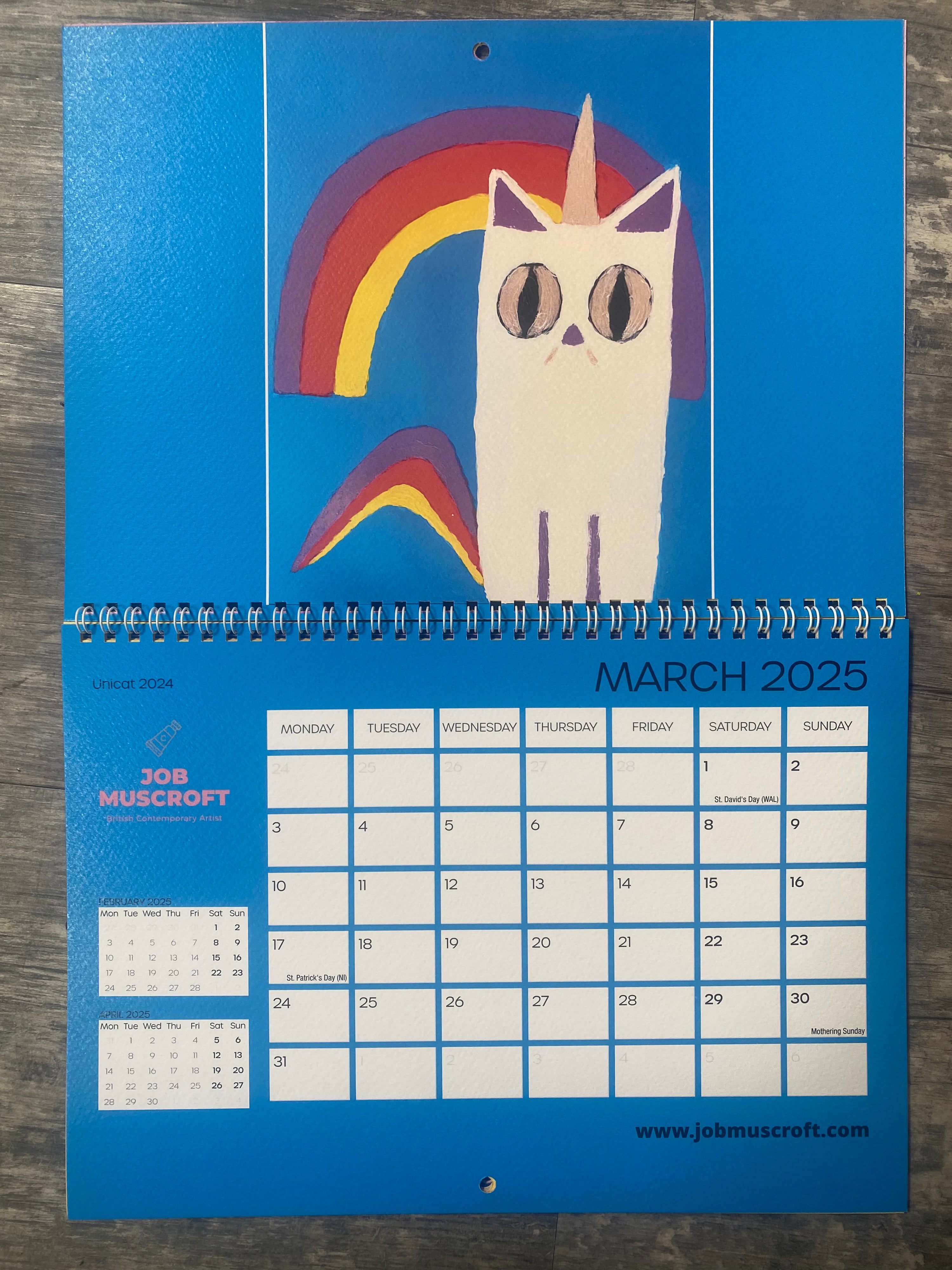 2025 Kawaii Cat Calendar