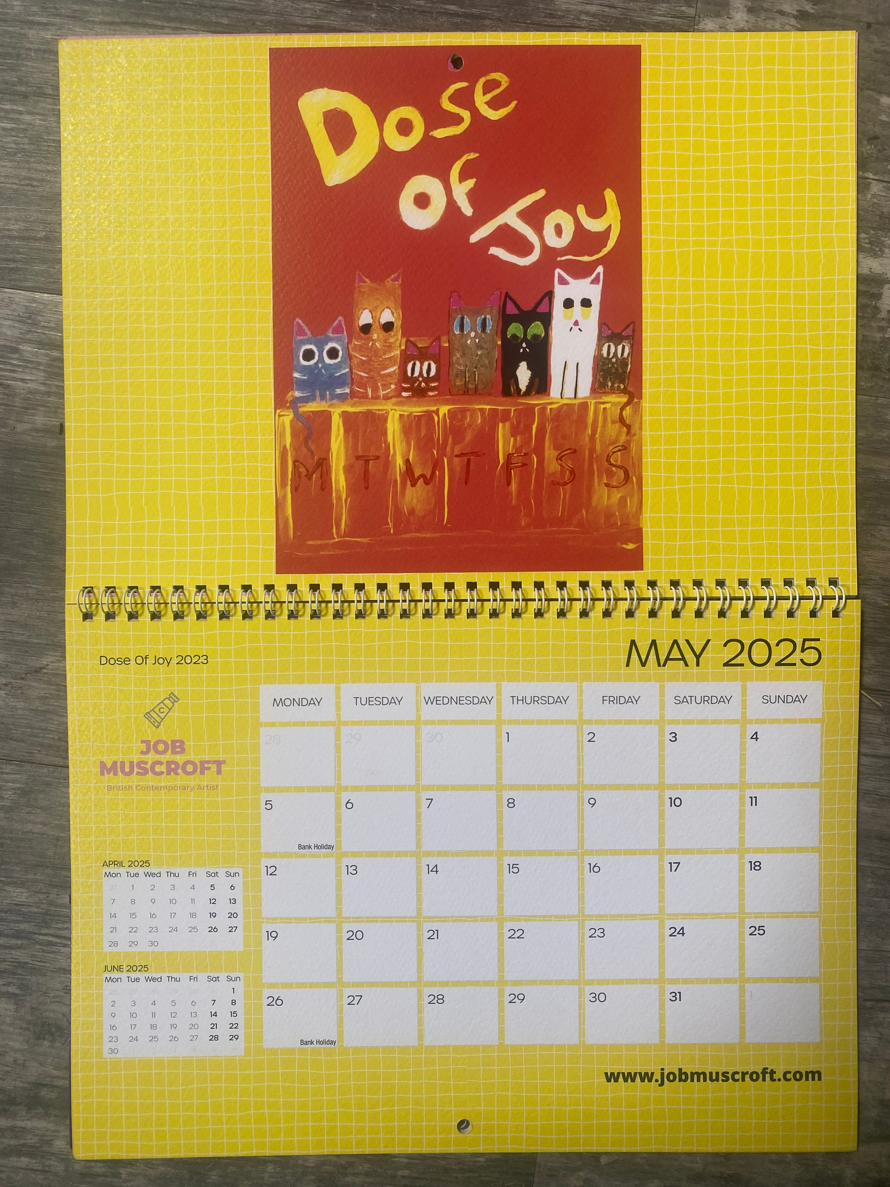 2025 Kawaii Cat Calendar