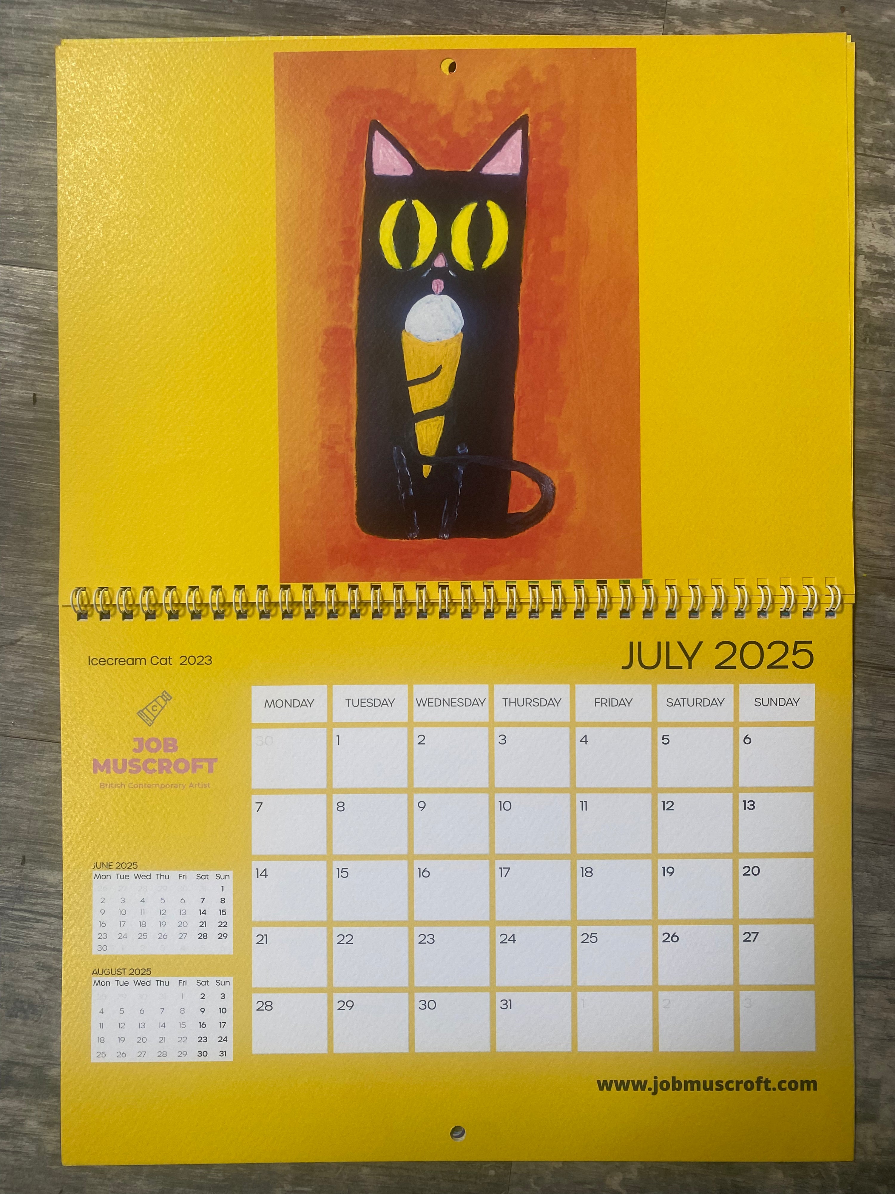 2025 Kawaii Cat Calendar