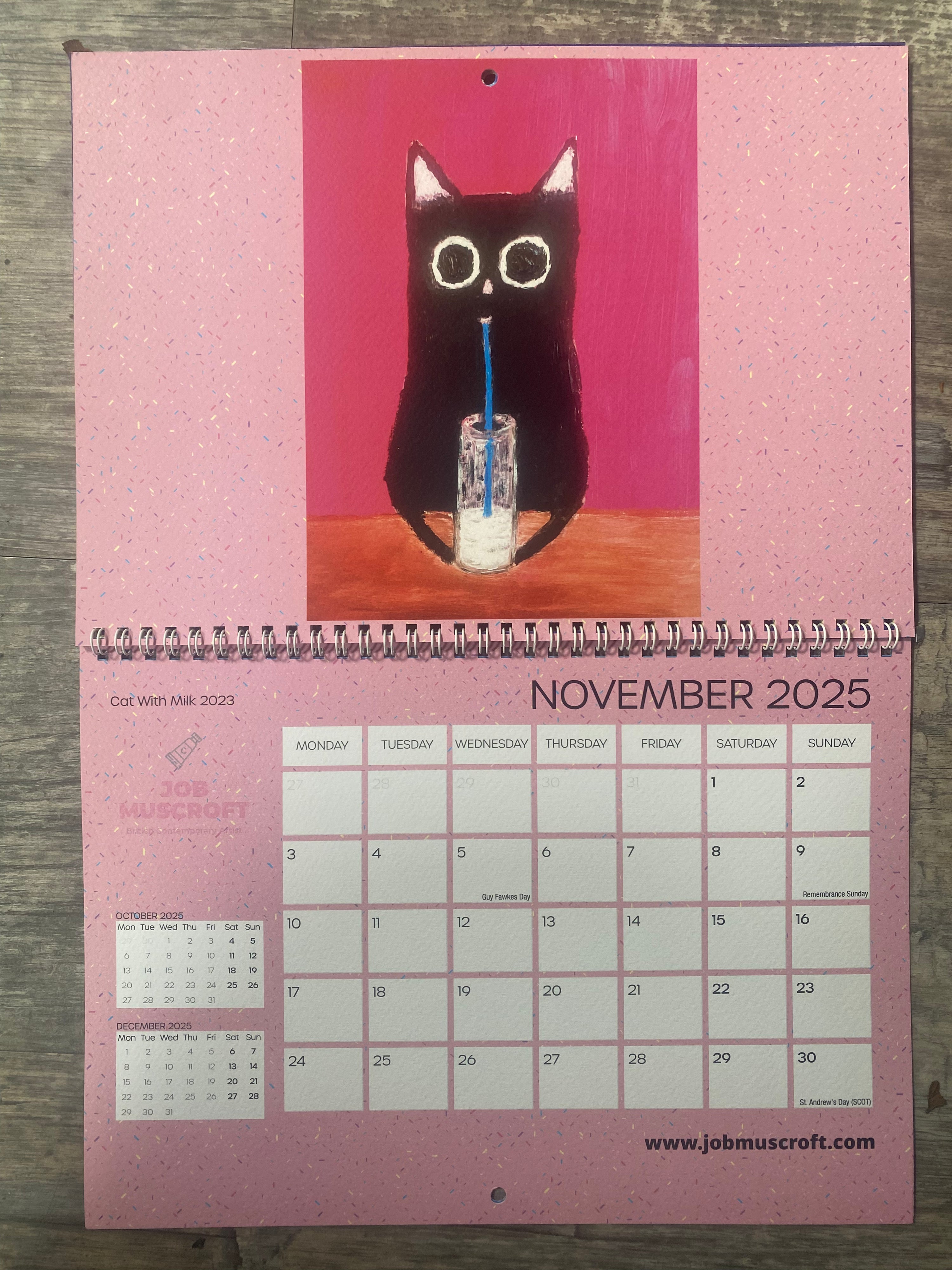 2025 Kawaii Cat Calendar