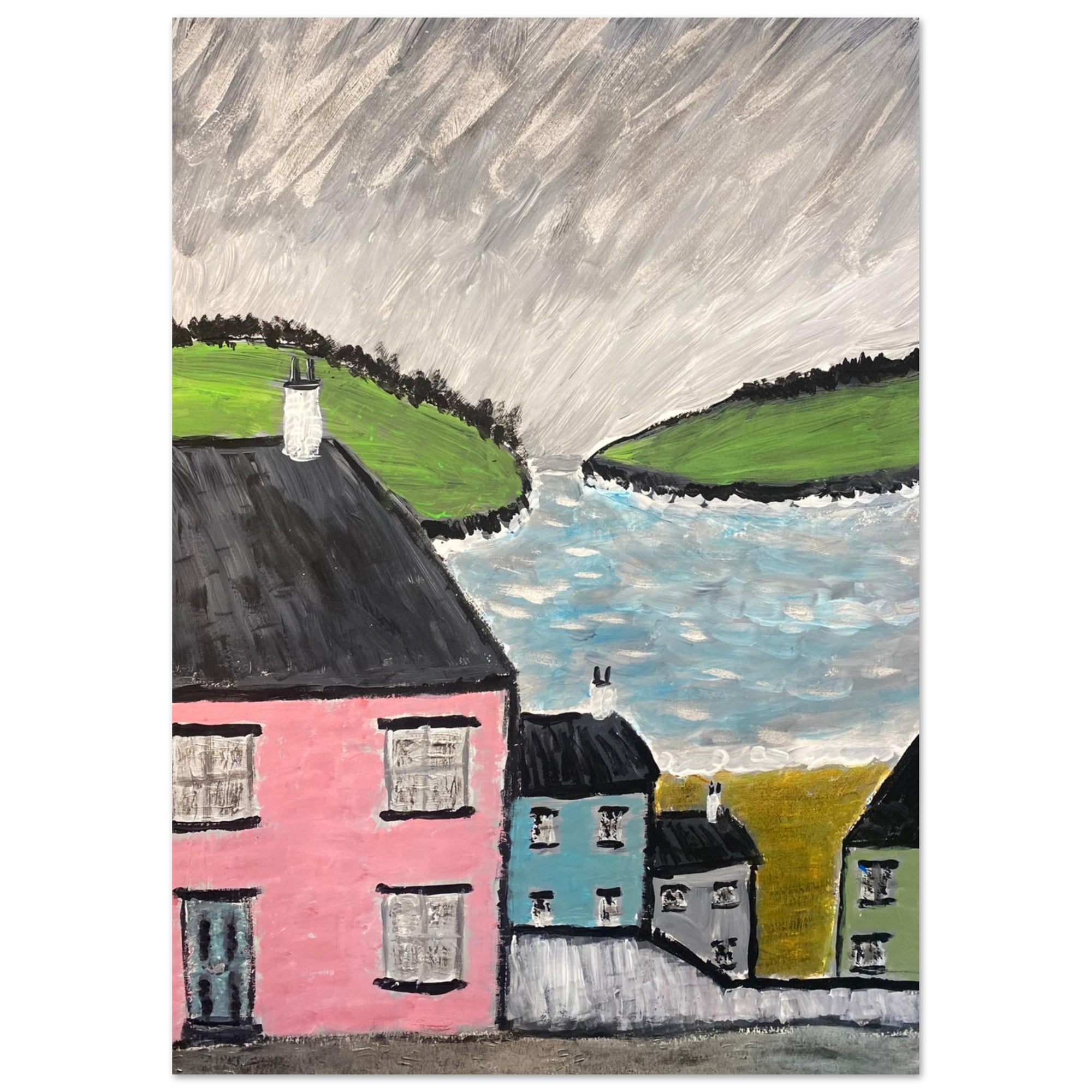 Cornish Coast Poster Print Available in A4, A3, A2 Formats