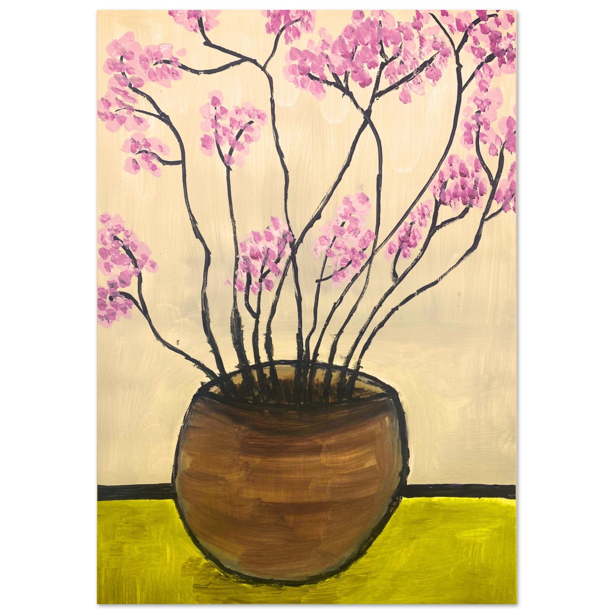 Japanese Flowers Art Print, Available in, A4, A3 A2