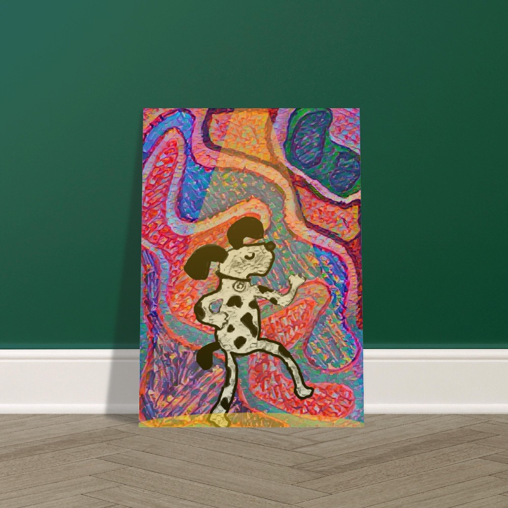 DISCO DOG Art Print, Available in A4, A3, A2 Sizes